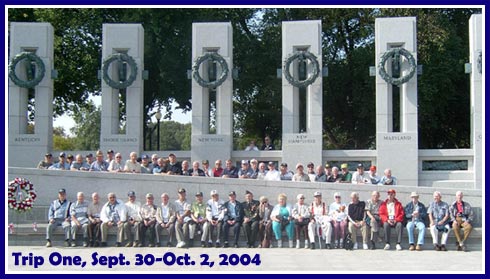WWII Memorial Trip, Trip One, Sept. 30-Oct. 2, 2004